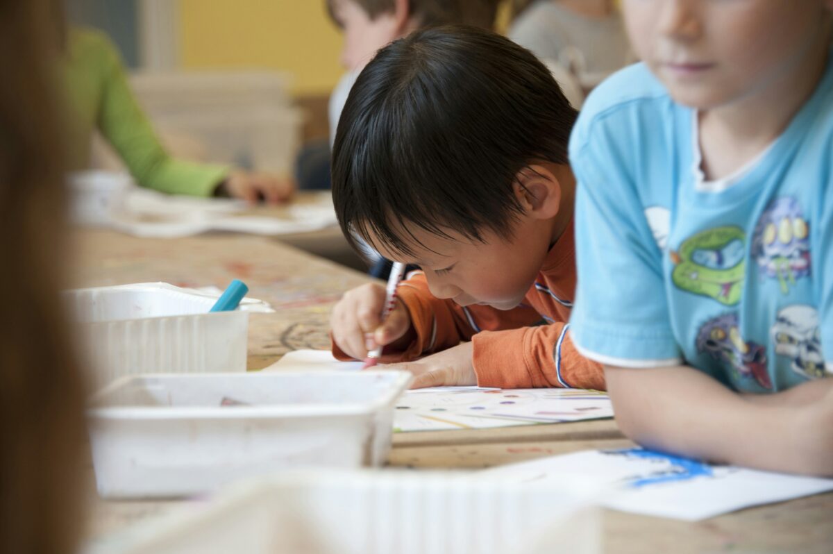 Children in classroom